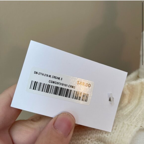 ($20) Back Cutout Ribbed Turtleneck Knit Tunic Sweater - Picture 6 of 6